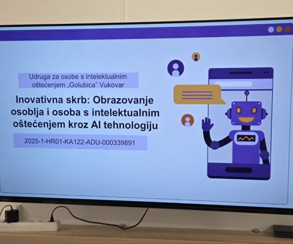 “Korištenje AI tehnologije u radno terapijskim radionicama s osobama s intelektualnim teškoćama” “Korištenje AI tehnologije u radno terapijskim radionicama s osobama s intelektualnim teškoćama”
