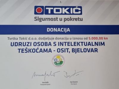 TOKIĆ - donacija