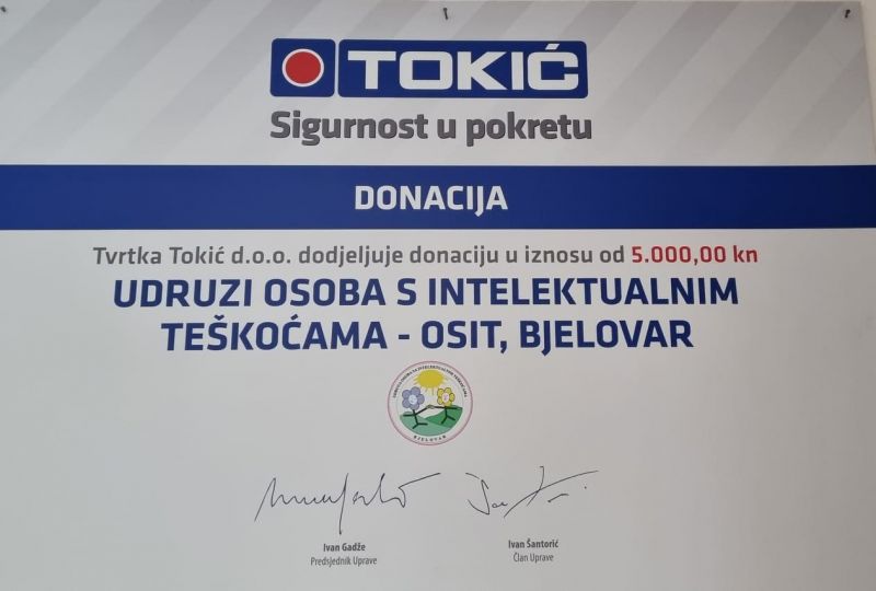 TOKIĆ - donacija