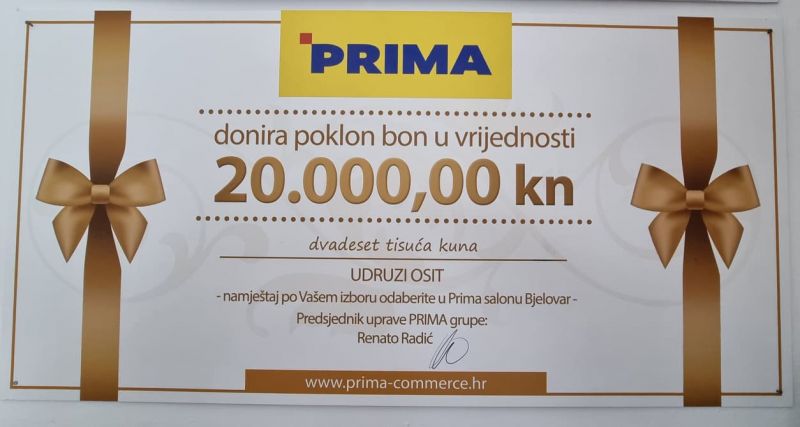 PRIMA grupa - donacija