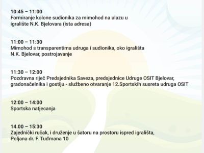 12. Sportski susreti osoba s intelektualnim teškoćama 12. Sportski susreti osoba s intelektualnim teškoćama