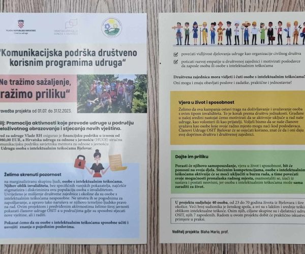 “Ne tražimo sažaljenje, tražimo priliku”