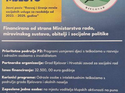 “Moje sigurno mjesto” - trogodišnji projekt Ministarstva rada, mirovinskog sustava, obitelji i socijalne politike