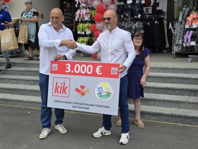 KiK - Donacija Udruzi OSIT Bjelovar