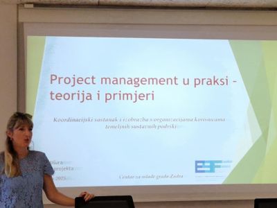 Koordinacijski sastanak i izobrazba s organizacijama korisnicima sustavnih podrški - Zadar 15. i 16.09.2025.