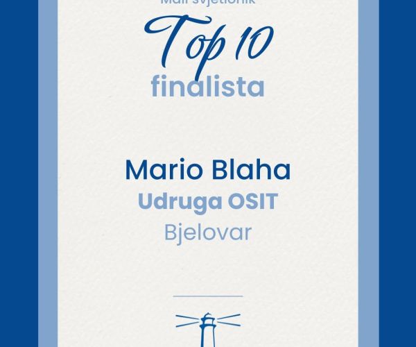 MARIO BLAHA u TOP 10 finalista u izboru za najboljeg radnika 2026.